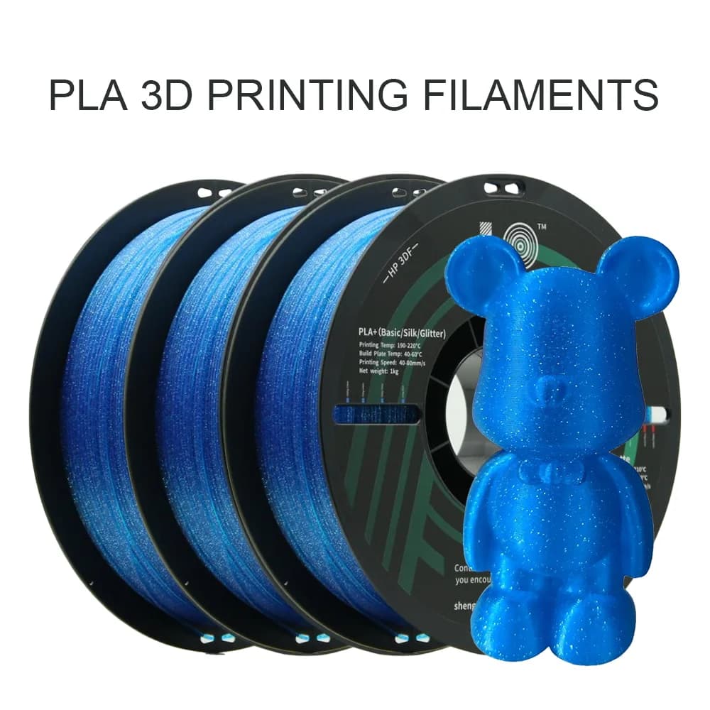 HP3DF 3D Printer Filament, PLA Filament, 3KGS (3rolls), 1.75mm Dimensional Accuracy +/- 0.02mm, Fit Most FDM Printers