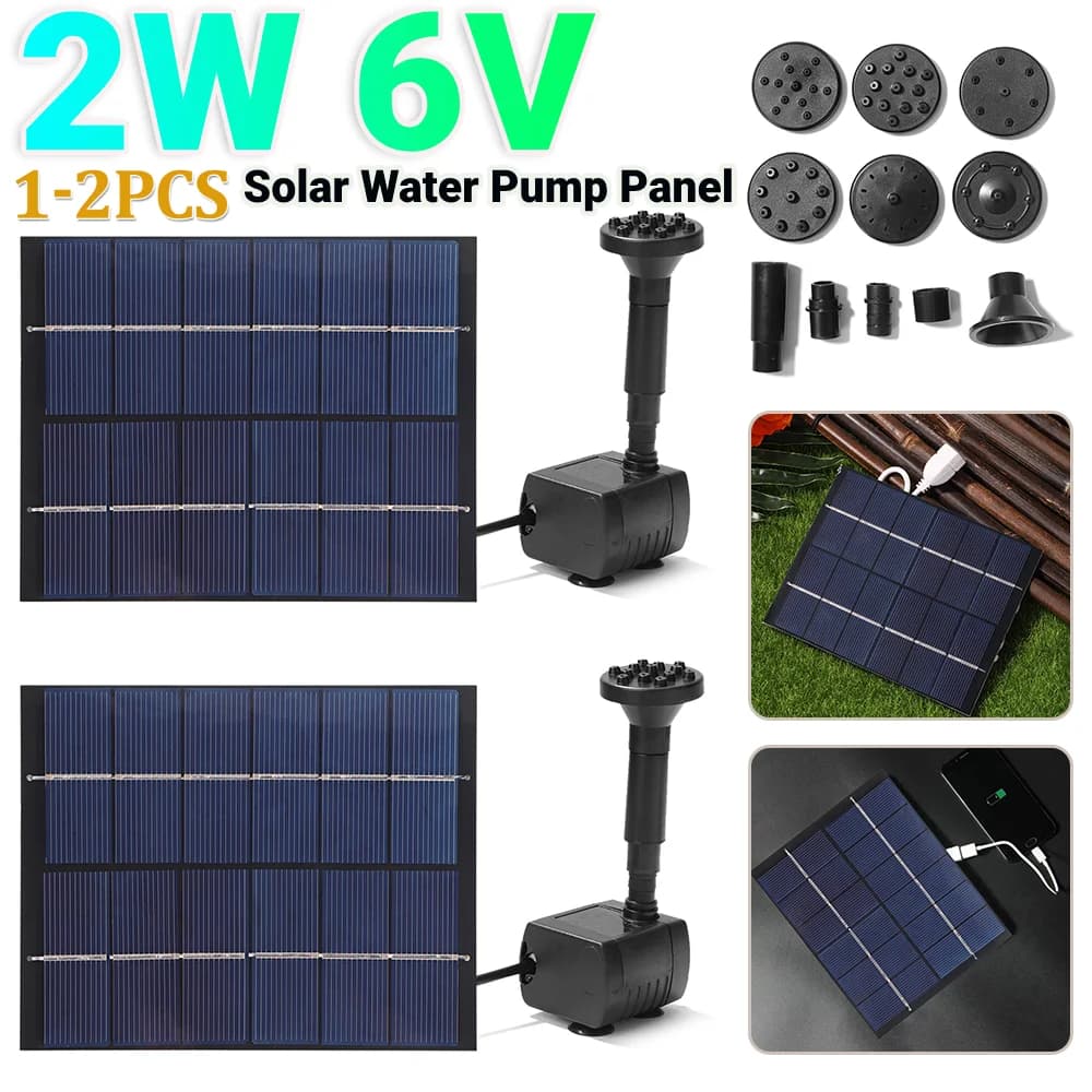 Kit pompa acqua fontana sommergibile a energia solare Pannello solare Fontana per stagno Kit pompa acqua solare Piscina da giardino Paesaggio esterno