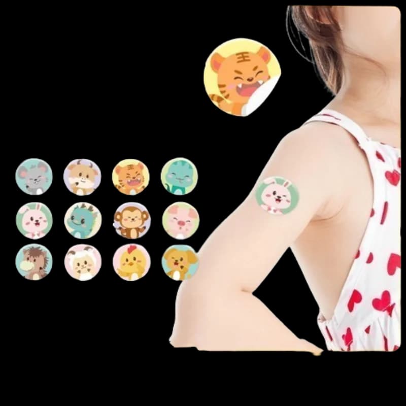 120 pz/lotto Cartoon Pelle Patch Nastro Adesivo Impermeabile Traspirante Cerotto Rotondo Bende Adesive per I Bambini bambini kit famoso