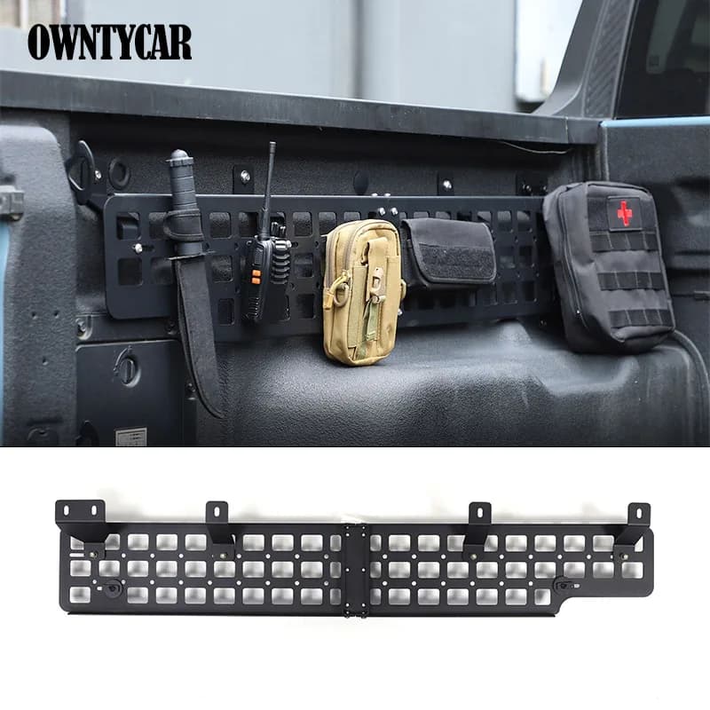 Per Ford Maverick Pickup 2022+ Car Side Bed Molle Pannello Rack System Cargo Storage Organizer Accessori Auto