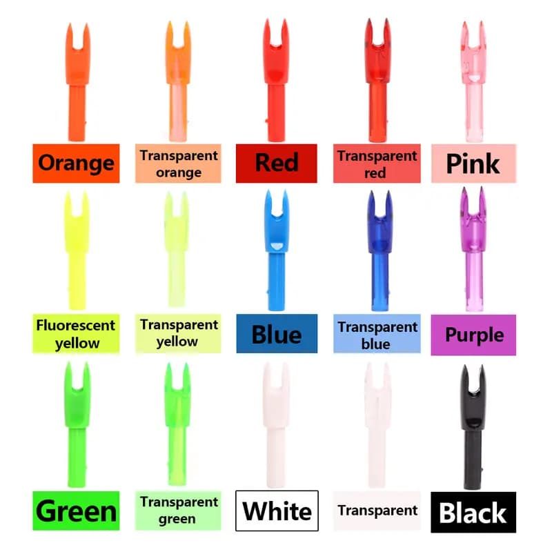 60 pz Plastica Freccia Code S Freccia Nocks Per ID 4.2mm Carbonio Freccia Albero FAI DA TE Freccia Colpi Sostituzione Tiro Con Arco Caccia Tiro