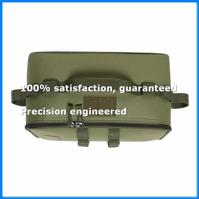 Outdoor Camping Storage Bag Gas Stove Canister Pot Carry Bag Picnic Bag Cookware Utensils Organizer Green-FS