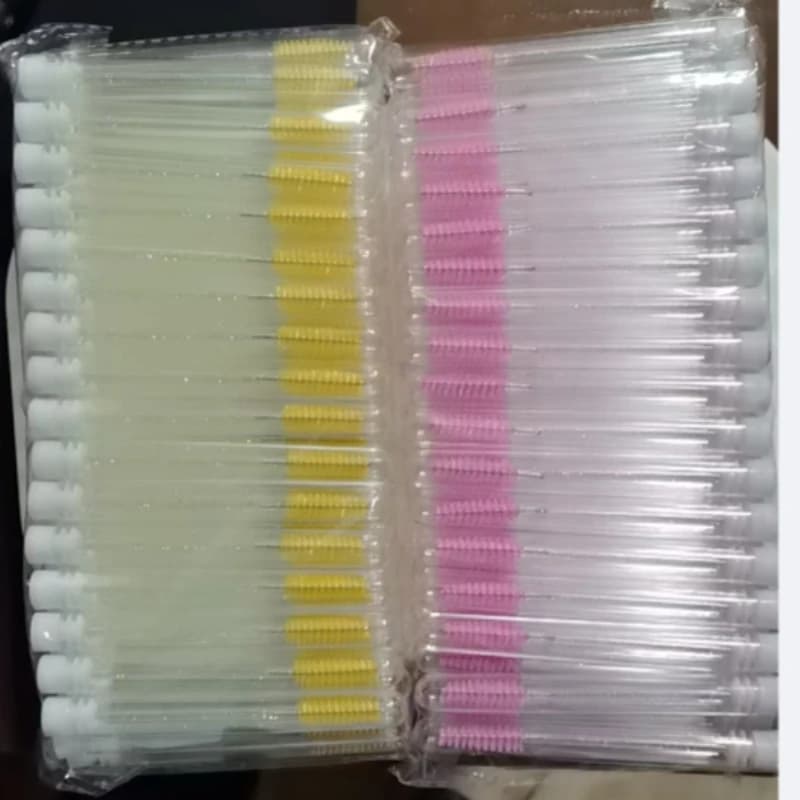20pcs Eyebrow Brush Applicator EyeLash BrushesTube for Eyelash Extension Mascara Wands Disposable ReusableEyelashes Brush