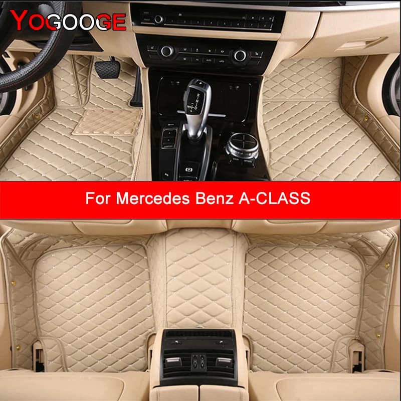 YOGOOGE Tappetini per auto personalizzati per Mercedes Benz CLASSE A W169 W176 W177 2004-2023 A140-A250 Auto Tappeti Piede Coche Accessorie