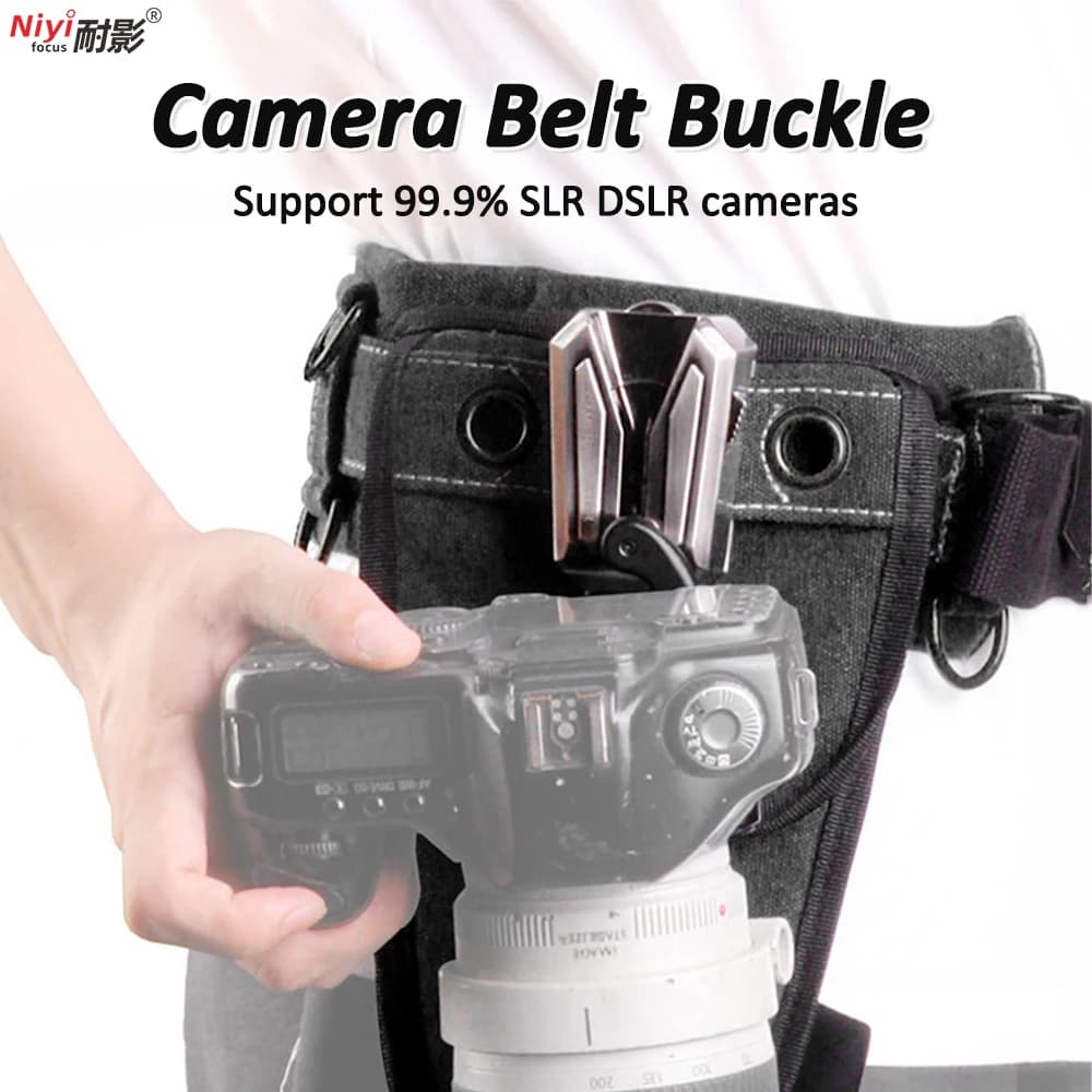 Camera Quick Waist Belt Strap Buckle Button Clip Holder for Carrying DSLR Digital SLR Quick Release for Nikon Canon Sony Lumix