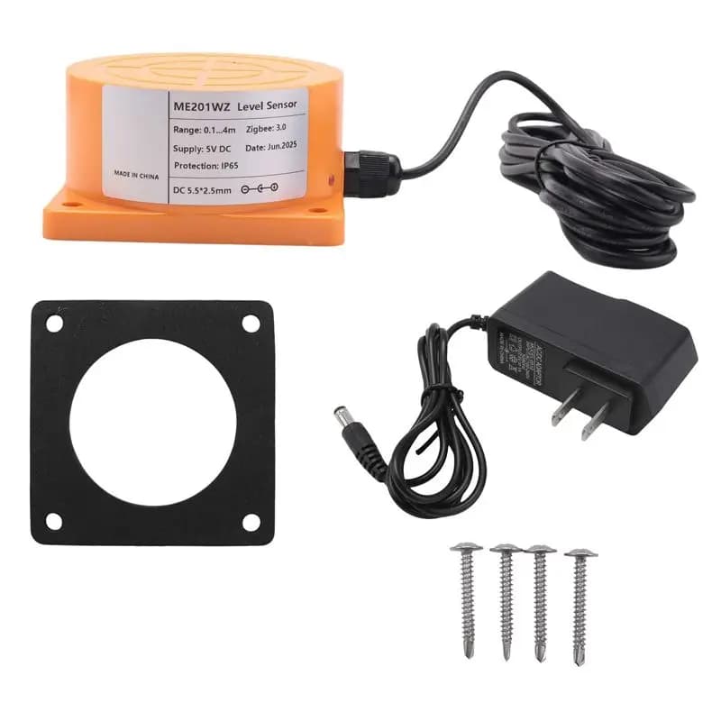 Y22A-Tuya Smart Zigbee Ultrasonic Water Level Sensor with Real Time Monitoring and App Control for iOS and Android, Spina USA