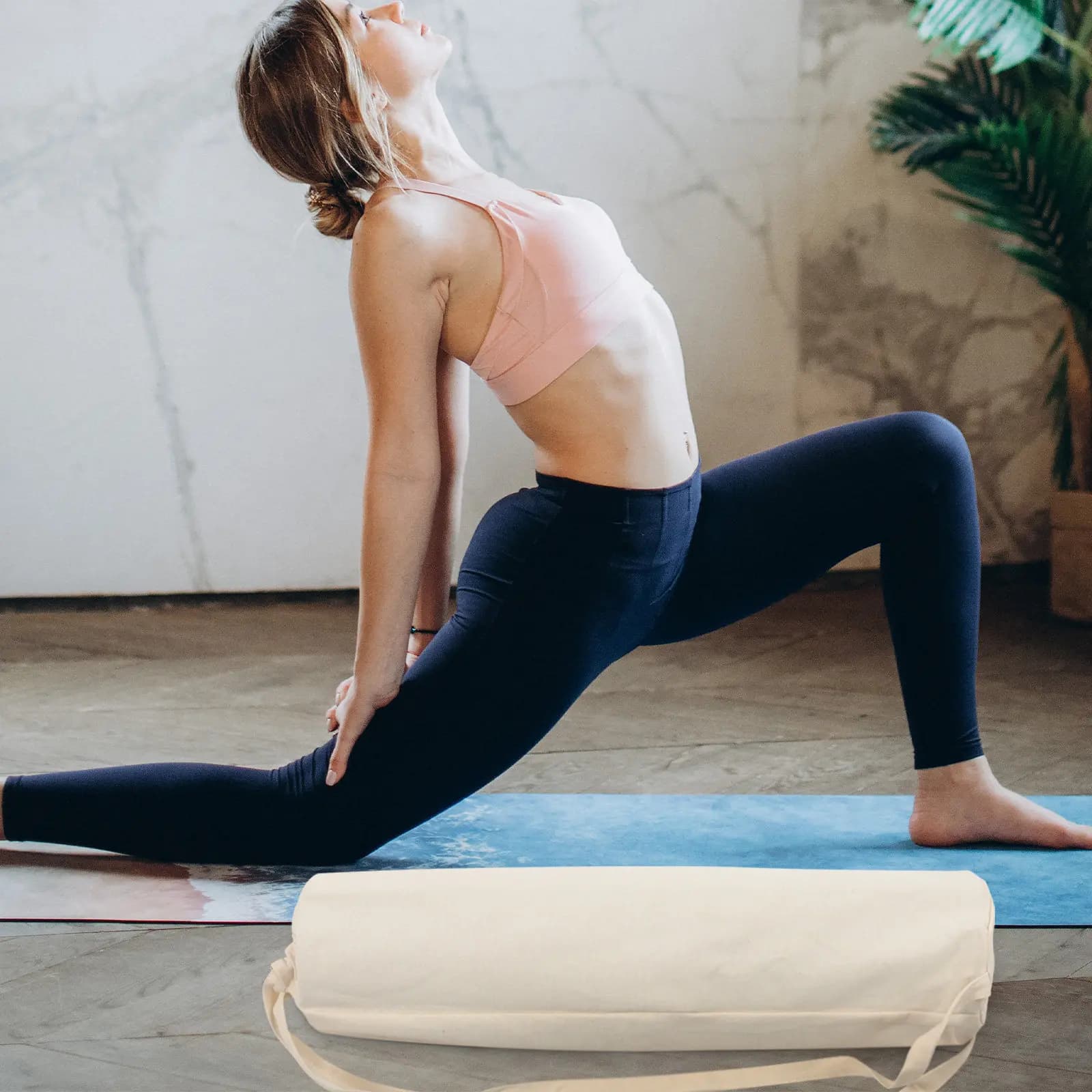 Borsa per tappetino da yoga, portaoggetti per tappetini fitness, portatile con tracolla per il trasporto