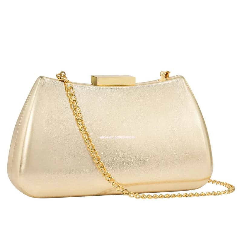 Elegant PU Leather Clutch Evening Bag Women Luxury Handbag Sequined Party Crossbody Shoulder Bag