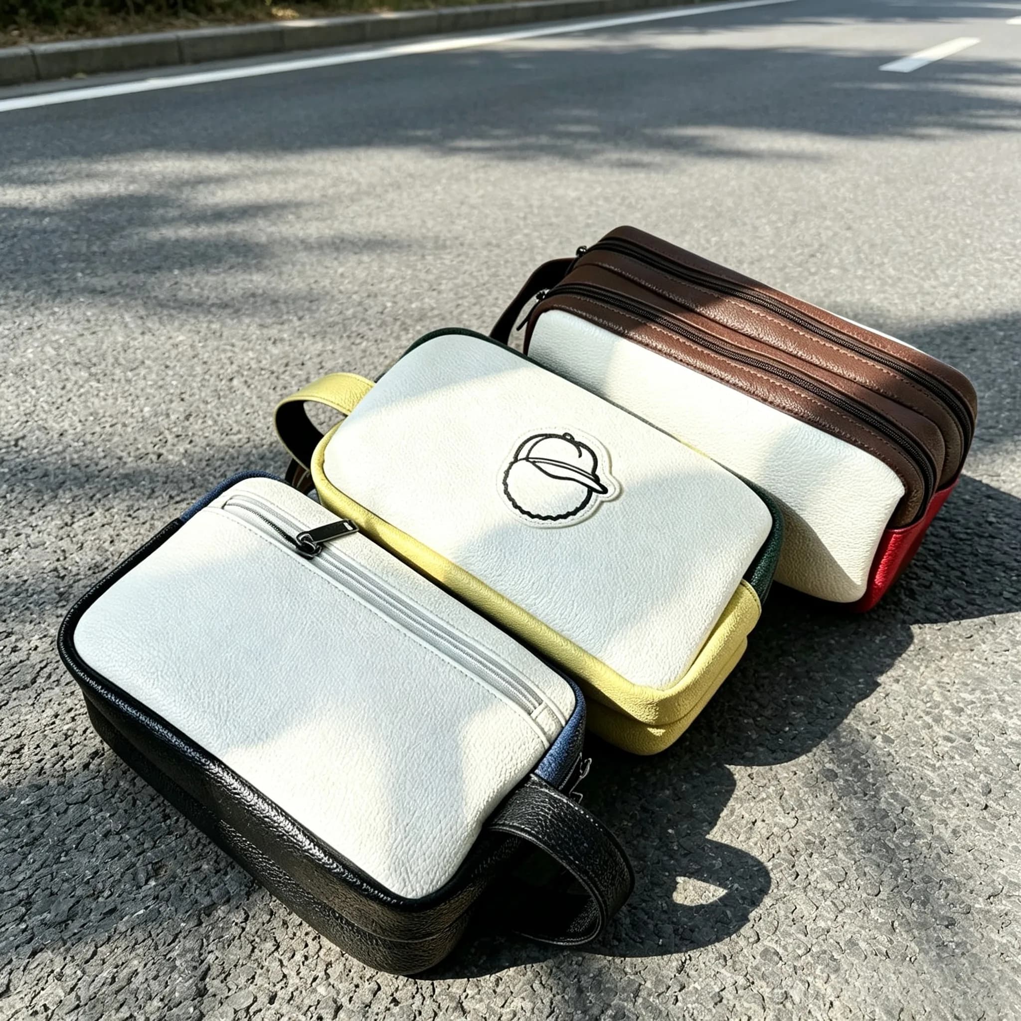 New Unisex Golf Wrist Pouch, Dual Layer Water Resistant Hand Carry Bag, Golf Ball & Accessories Storage Bag