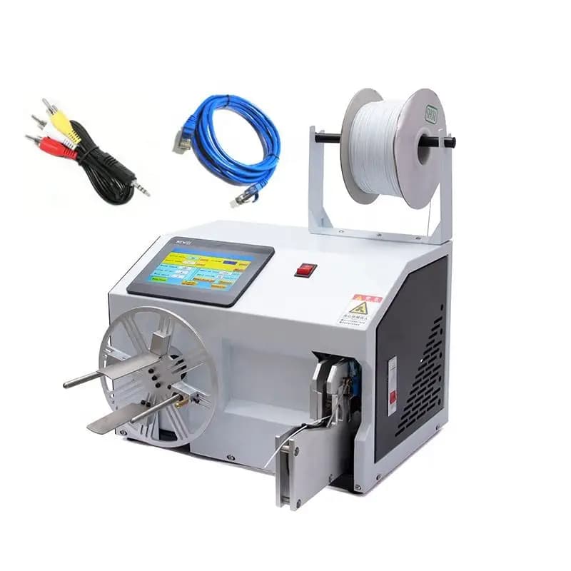 Automatic Cable Wire Twist Tie Machine Copper Wire Rope Coil Winding Equipment Cable Wire Winding And Tying Machine