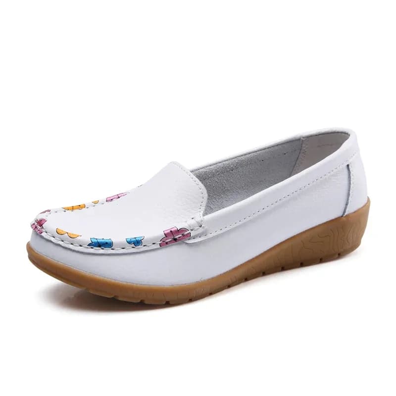 Mocassini da donna, nuove scarpe basse leggere, scarpe casual, alla moda e comode, scarpe da donna in vera pelle