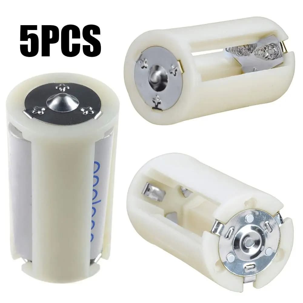 5 pcs battery box AA to D high quality box 3x AA to D size adapter battery converter support switch box for battery storage