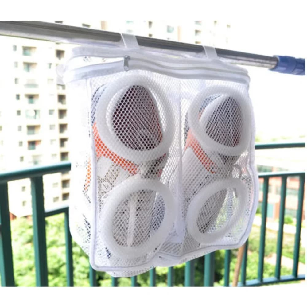 1PC Borsa per la biancheria Sneaker Lavaggio Net Borsa per il lavaggio delle scarpe Sneaker Asciugatrice Borsa per vestiti sporchi Organizzazione e stoccaggio della casa