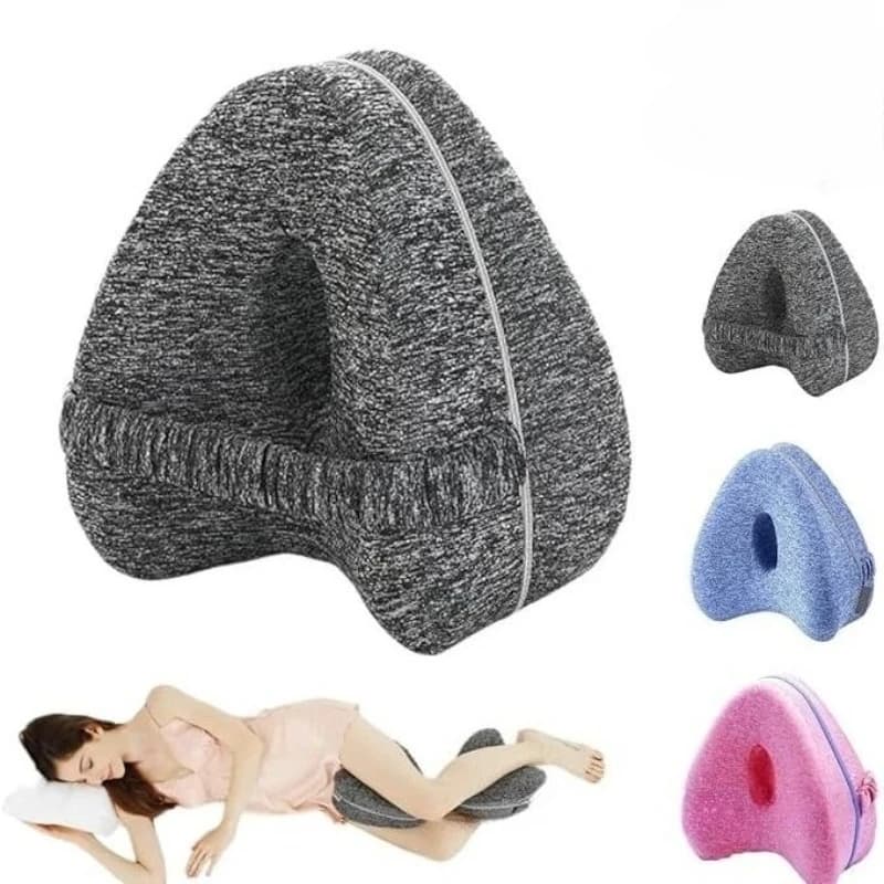 Bearing for legs in cotton memory Heart cable Pregnancy Side Sleeper Sciatica Orthopaedic Bearing for hip relief for bed, sofa