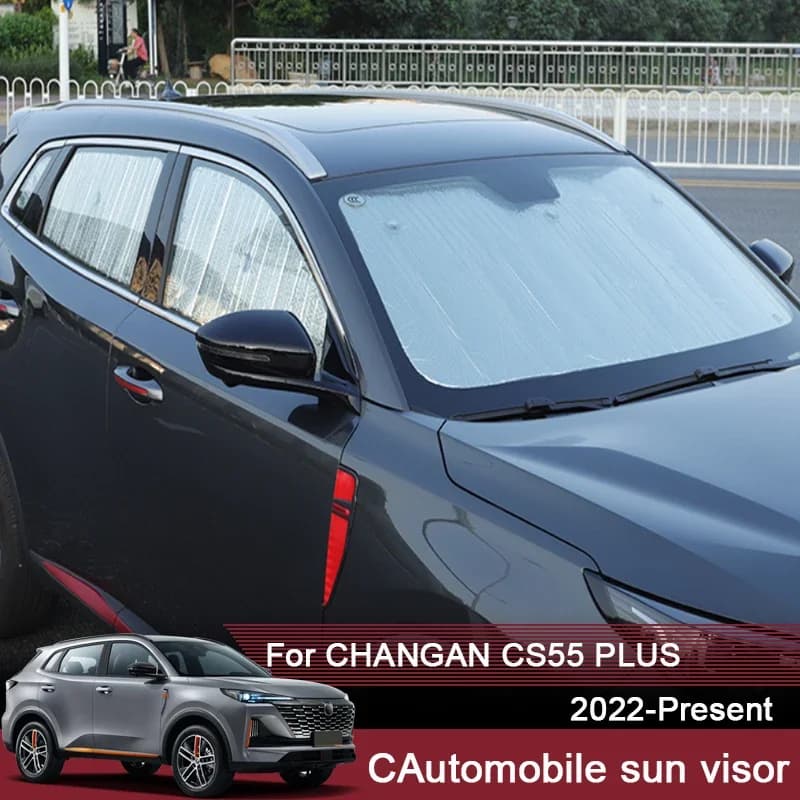 Auto Parasole Copertura di Protezione UV Per CHANGAN CS55 PLUS 2022-2025 Tenda Della Finestra Tenda Da Sole Visiera Parabrezza Protezione Accessorio