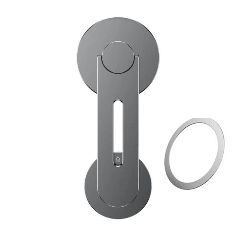 Supporto per telefono magnetico regolabile con rotazione a 360 gradi in lega alluminio per supporto per schermo del laptop
