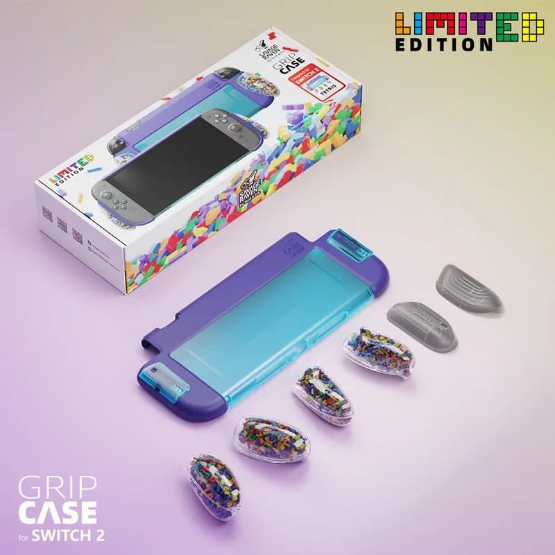 La copertura protettiva Skull Grip antiscivolo e resistente al sudore per il supporto Switch 2 non danneggia l'host