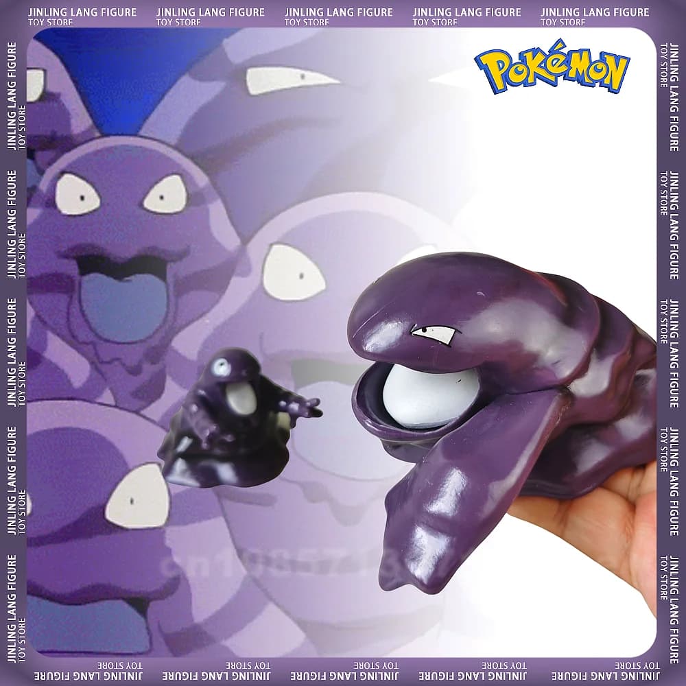 Poemon Muk Anime Figura 4 cm Grimer Statua Del Fumetto Mini Grimer Figurine Modelli Raccogliere Decor Ciondolo Modello di Bambola Per Il Capretto Giocattoli Regalo