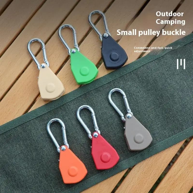 New Adjustable Tent Rope Hanger Heavy Duty Ratchet Tie Down Strap With Reinforced Metal Gear Camping Ratcheting Pulley SystemAcc