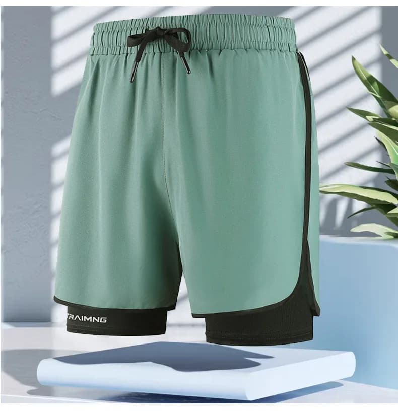 Summer Running Shorts 2026 Men's, Sport Shorts 2 in 1 at Fast Drying for Training, Fitness, Jogging and Mountaineering