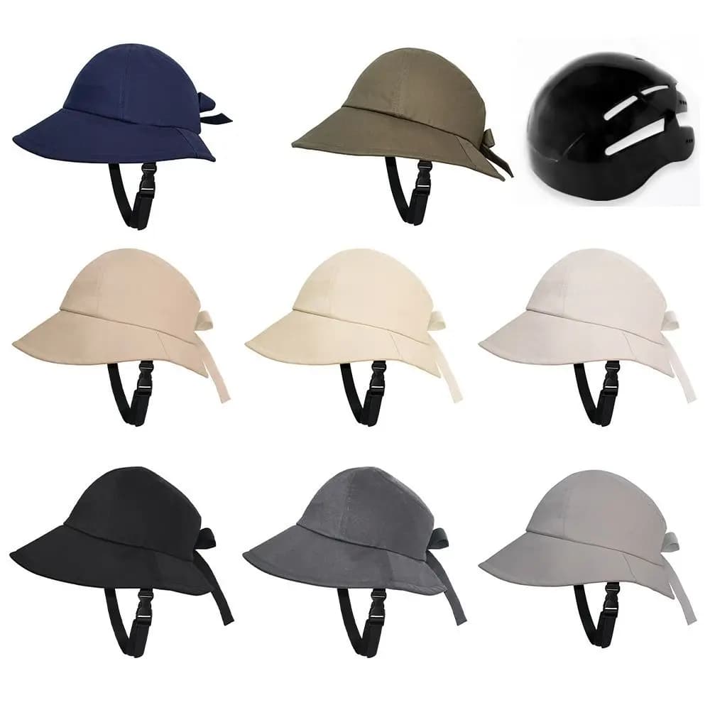 New wide stretch bicycle helmet breathable anti-collision helmet shape cap cap for helmet in solid color