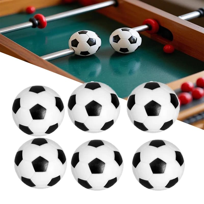 Pallone da calcio bianco nero per intrattenimento Pallone da calcio da tavolo flessibile trainato rilassato per bambini Piccolo pallone da calcio Mini palloni da calcio da tavolo Hot 6 pezzi 32mm