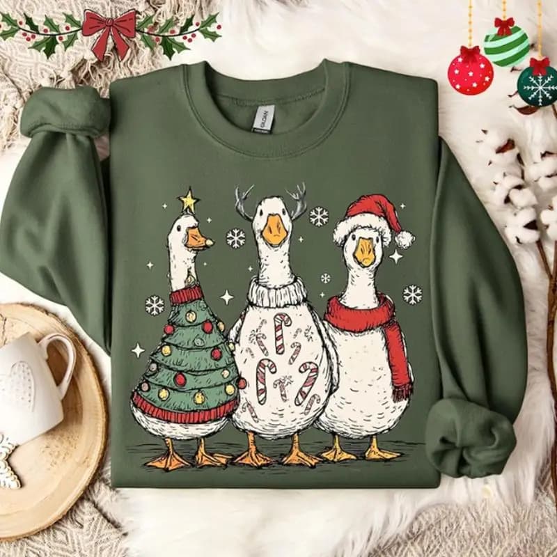 Christmas Print Hoodie Women's Fashionable Streetwear Style Comfortable Fit No Hood 100% Other Material Spring Collection