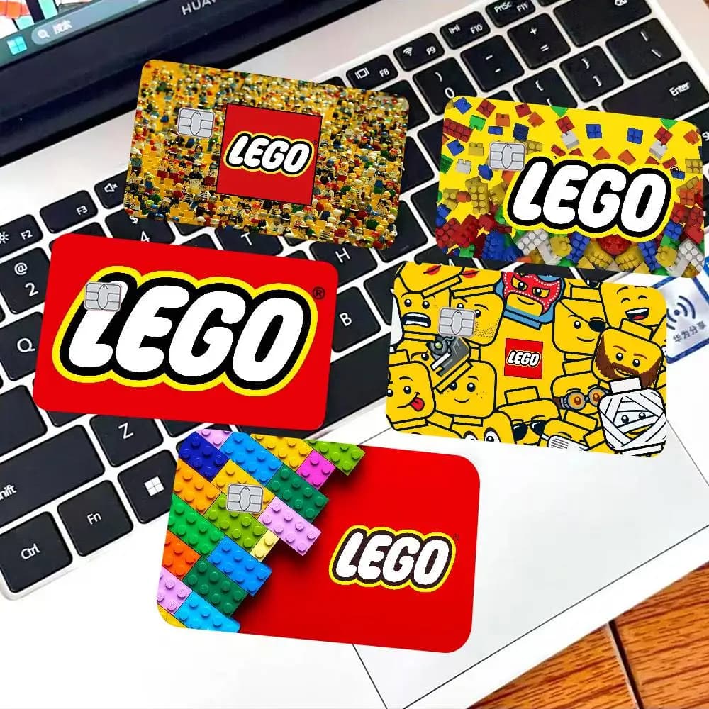 Pellicola Adesiva Decorativa Popolare L-LEGO-O Anime per Carte di Credito/Debito con Chip Piccolo e Grande