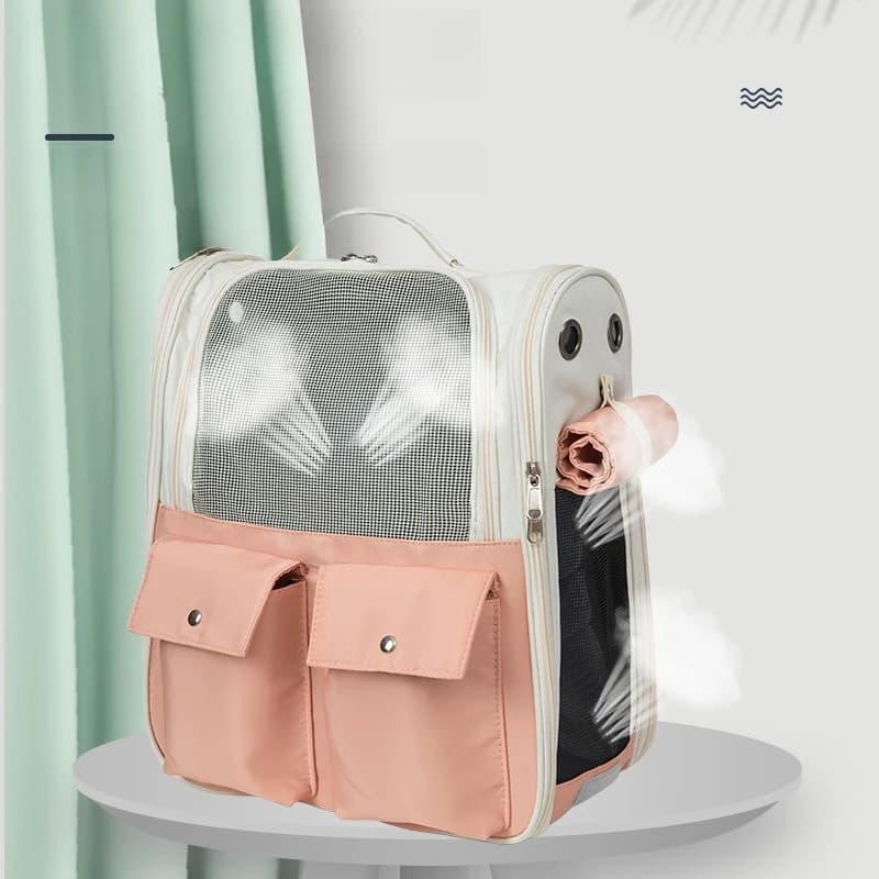 Accessori per Gatti Borsa da Trasporto Portatile per Gatti Borsa per Animali Domestici da Esterno in Tessuto Oxford MH40MB