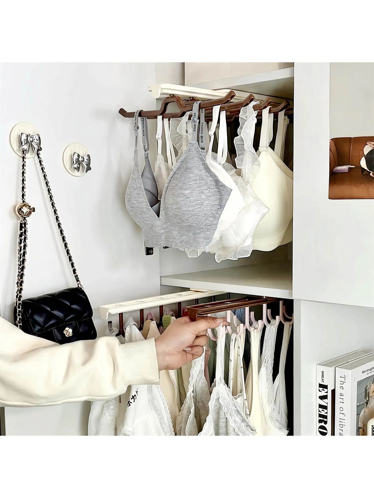 Multi-Gancio clothes hanger for underwear and bras, Creative design, for wardrobe and dorm, Home use
