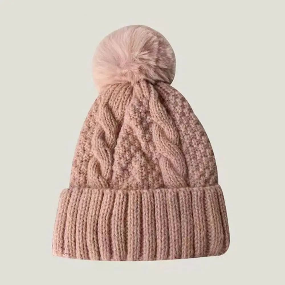 Cappello invernale ispessito per esterni Protezione per le orecchie Mantieni caldo berretto lavorato a maglia Cappelli a cuffia elastici in peluche per uomo donna