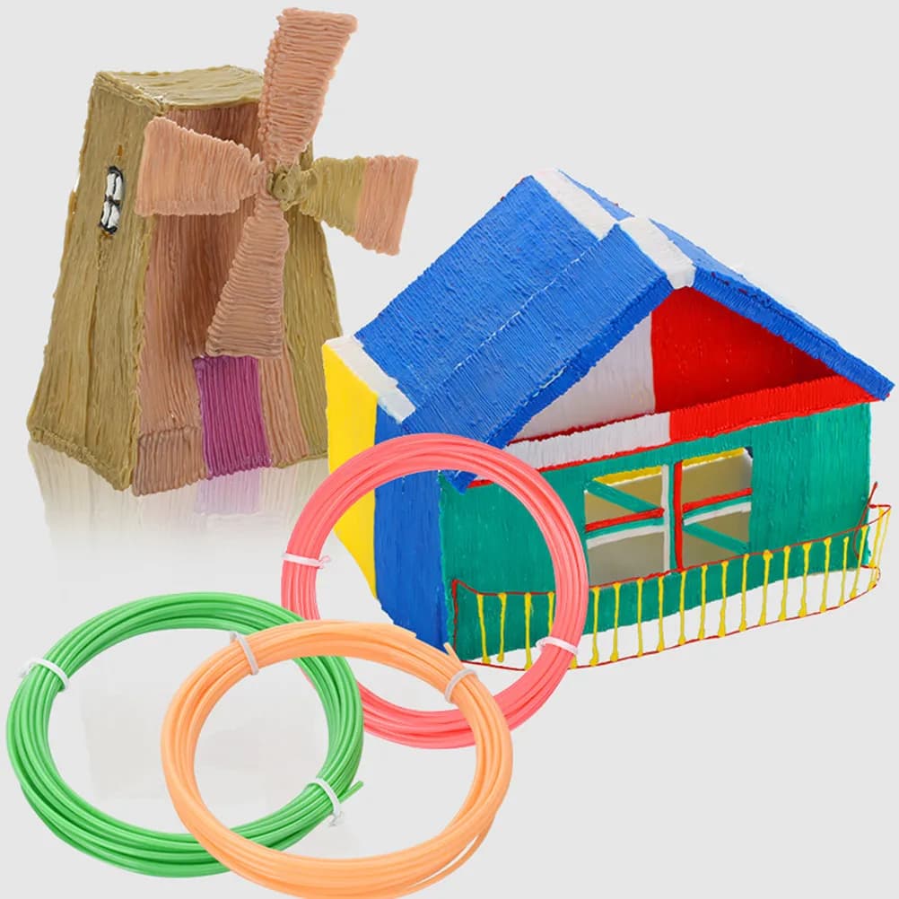 30 Pezzi Filamento PLA per Stampa 3D, Consumabili per Stampa 3D, Finitura Liscia e Lucida, Compatibili con Ricariche per Penne 3D, Colori Brillanti, Stampa Professionale