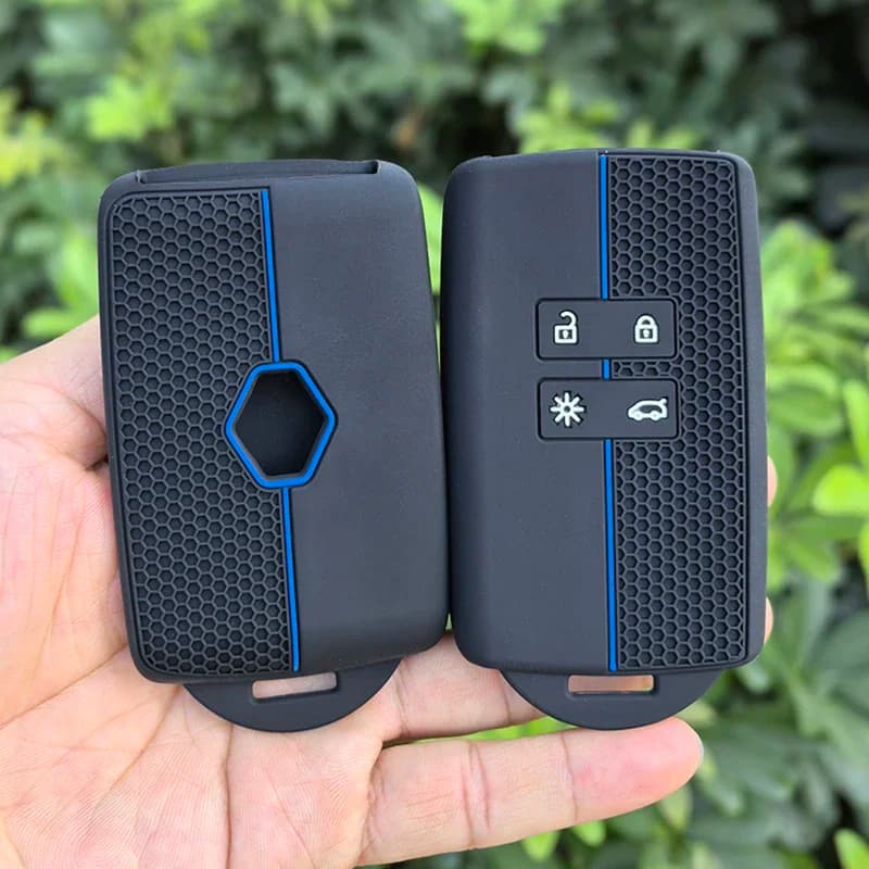 Silicone Car Key Case Cover For Renault Koleos Captur Megane Clio Scenic Talisman Arkana For Dacia Sandero Card Fob Accessories