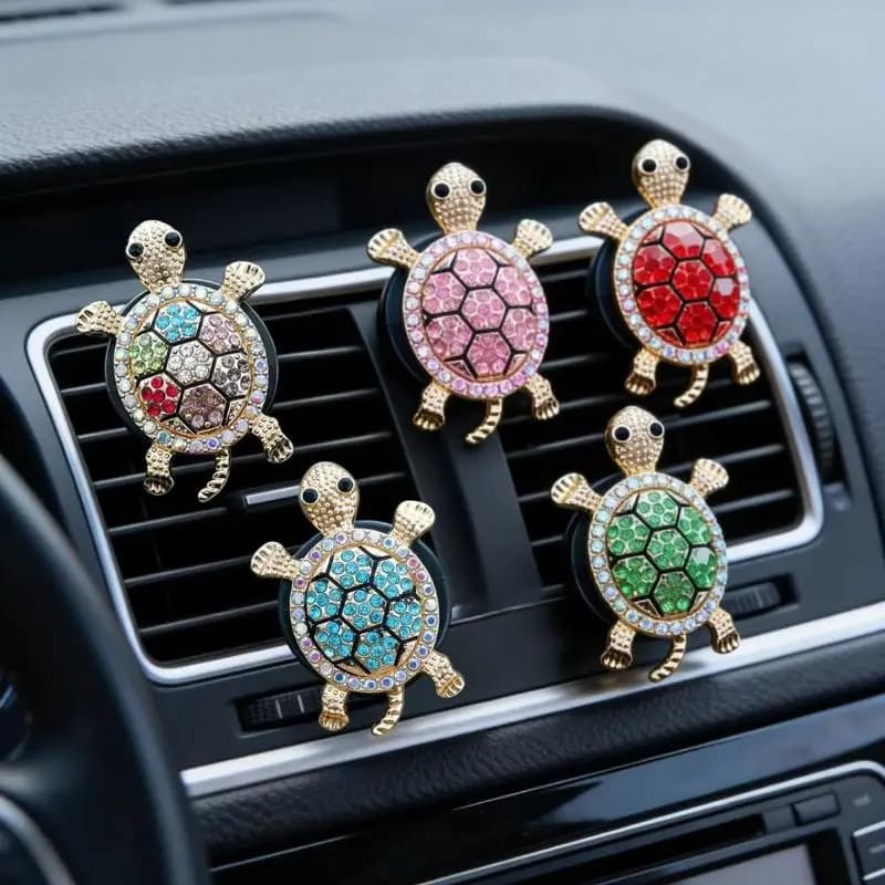 diMO diClip perfumed for car shaped cartoon turtle, car deodorant clip, decorative ornament for interior car
