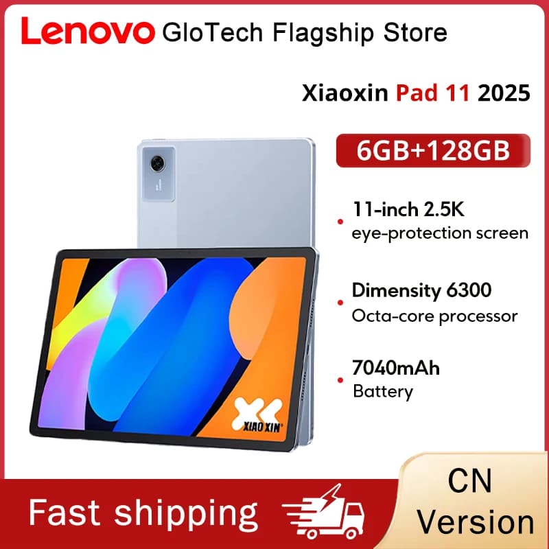 Original Lenovo Xiaoxin Pad 11 2025 Tablet 11" 2.5K Screen MediaTek Dimensity 6300 CN Version7040mAh WIFI Android Tab PC Pad