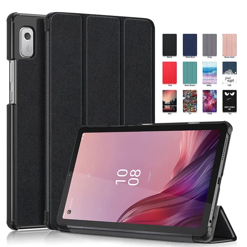 Nuova Tablet Della Copertura Per Lenovo Tab M9 2023 Caso TB310FU TB310XC 9.0 pollici DELL'UNITÀ di elaborazione Del Cuoio Magnetico Tri-Fold Del Basamento Fonda Coque + Pellicola + Penna