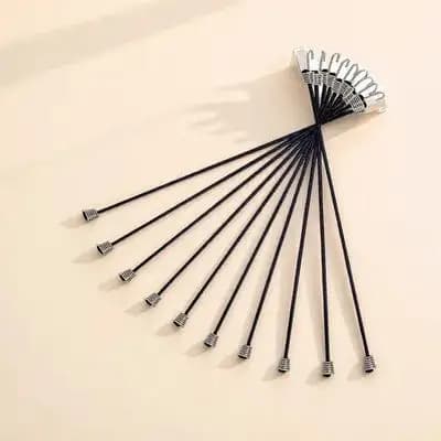 Cargo Binding Straps 10Pcs Elastic Quick Release Heavy Duty Tension Belts for Luggage Motorcycle