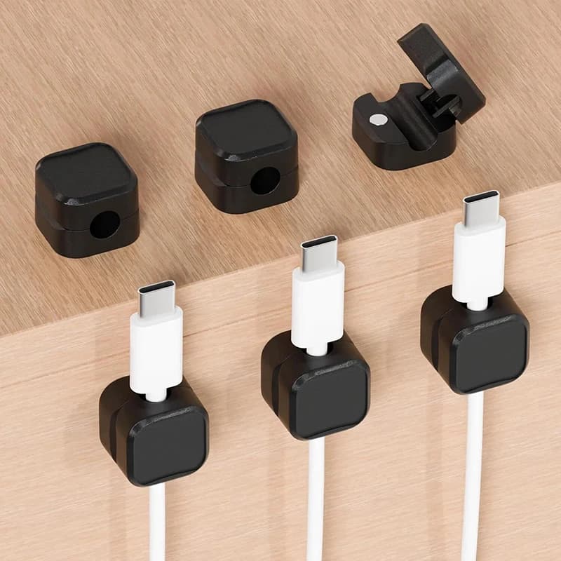 Clip magnetica per cavi, supporto adesivo per fili, organizer per cavi del mouse, supporto per cavi di ricarica USB per la gestione dei cavi su scrivania e in casa