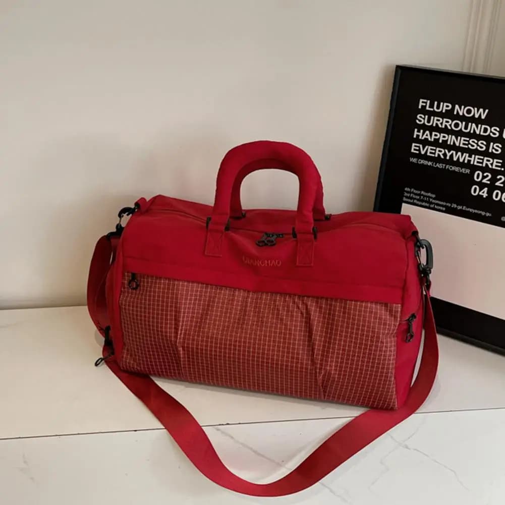 Borsa da viaggio multifunzionale Borsa da palestra da donna con tasca impermeabile e scomparto per scarpe, leggera e resistente all'acqua, per i viaggi