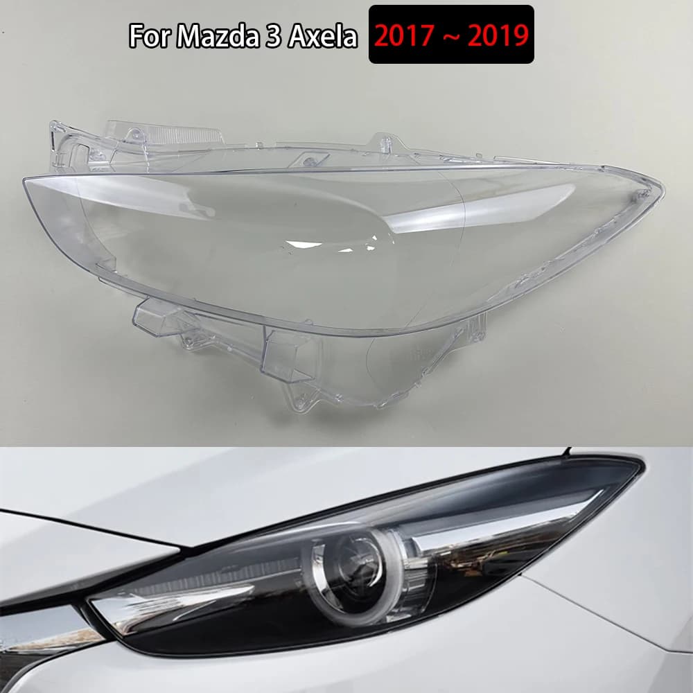 Per Mazda 3 Axela 2017 2018 2019 Auto Tappi Luce Auto Faro Copertura Paralume Trasparente Faro Borsette Sostituire Lente Originale