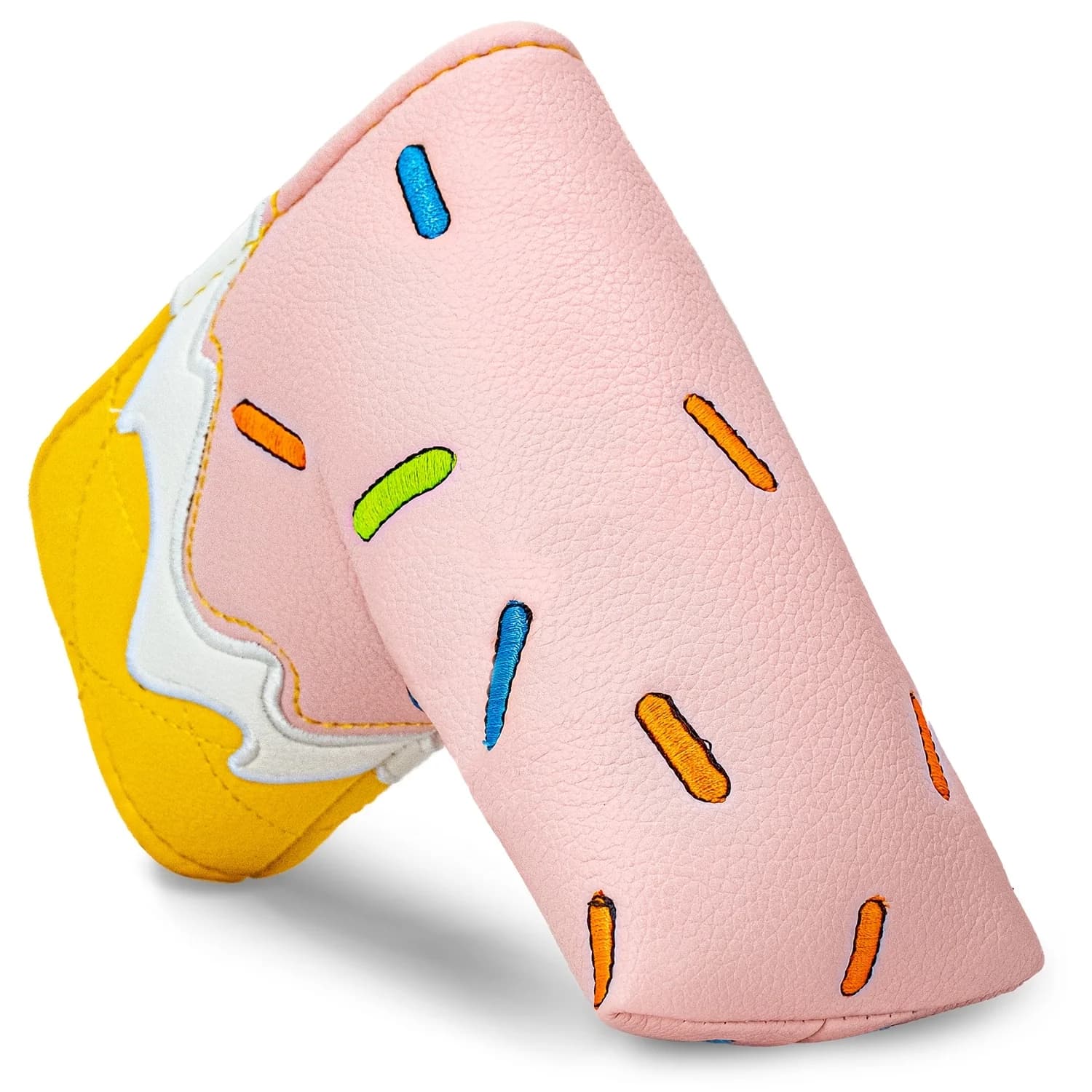 1pc Ice Cream Donut Golf Blade Putter Cover - PU Headcover with Soft Lining, Blade Style Club Protector, Durable & Suitable