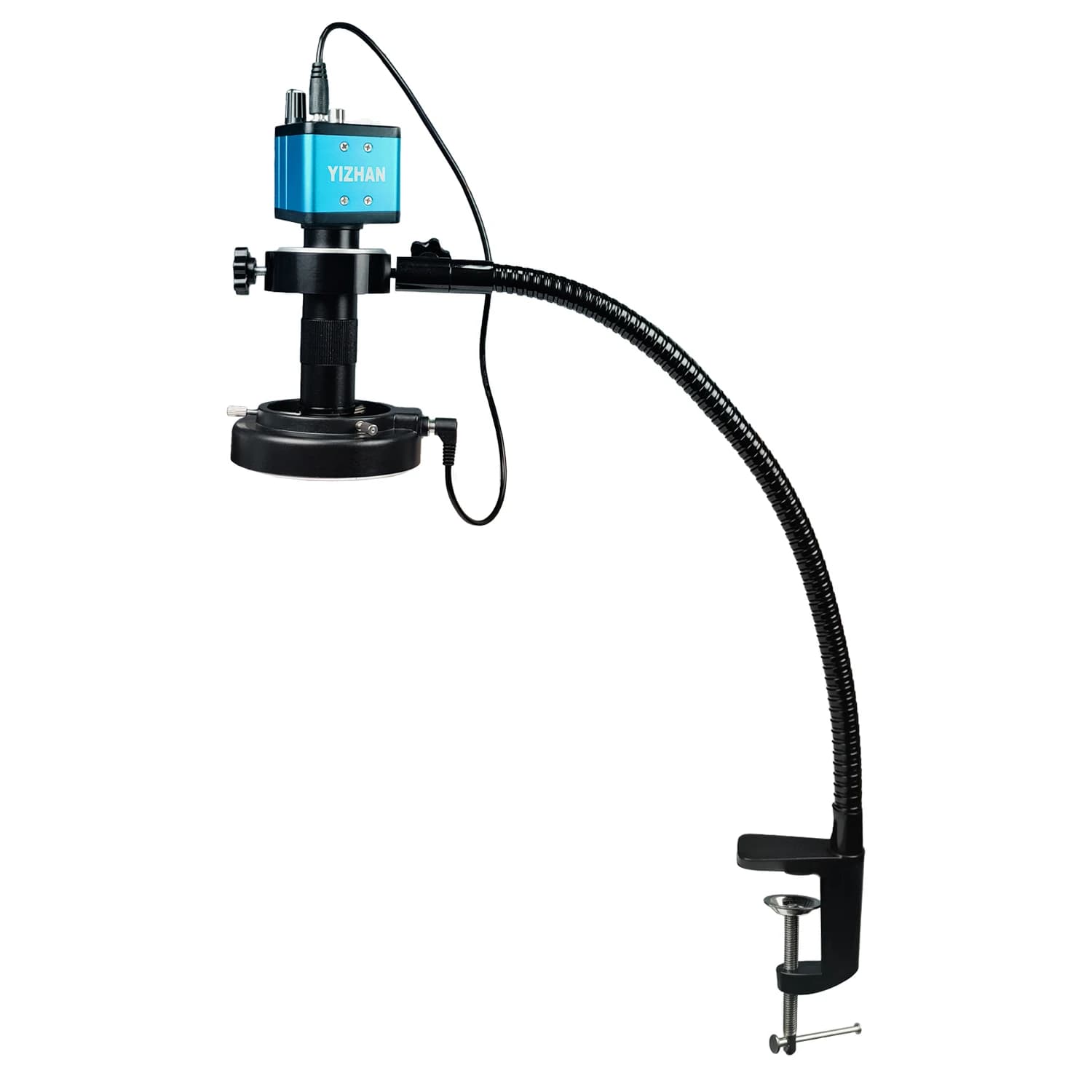 Fotocamera per microscopio digitale VGA per saldatura e riparazione, obiettivo con zoom 150X e attacco C