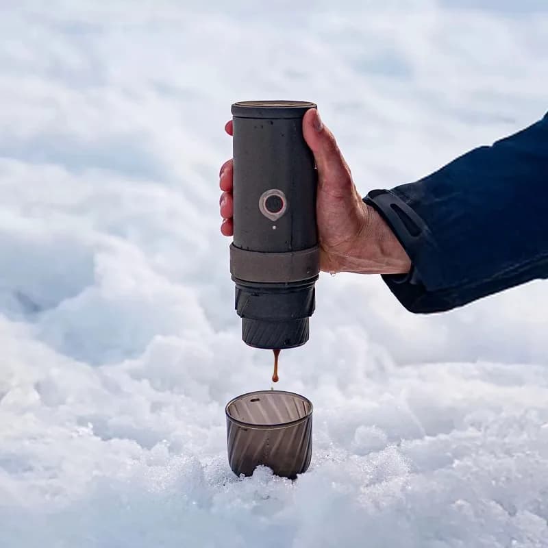 Portable Mini Espresso Coffee Maker Handheld Outdoor Camping Car Home Use Compact Italian Concentrated Coffee Brewing