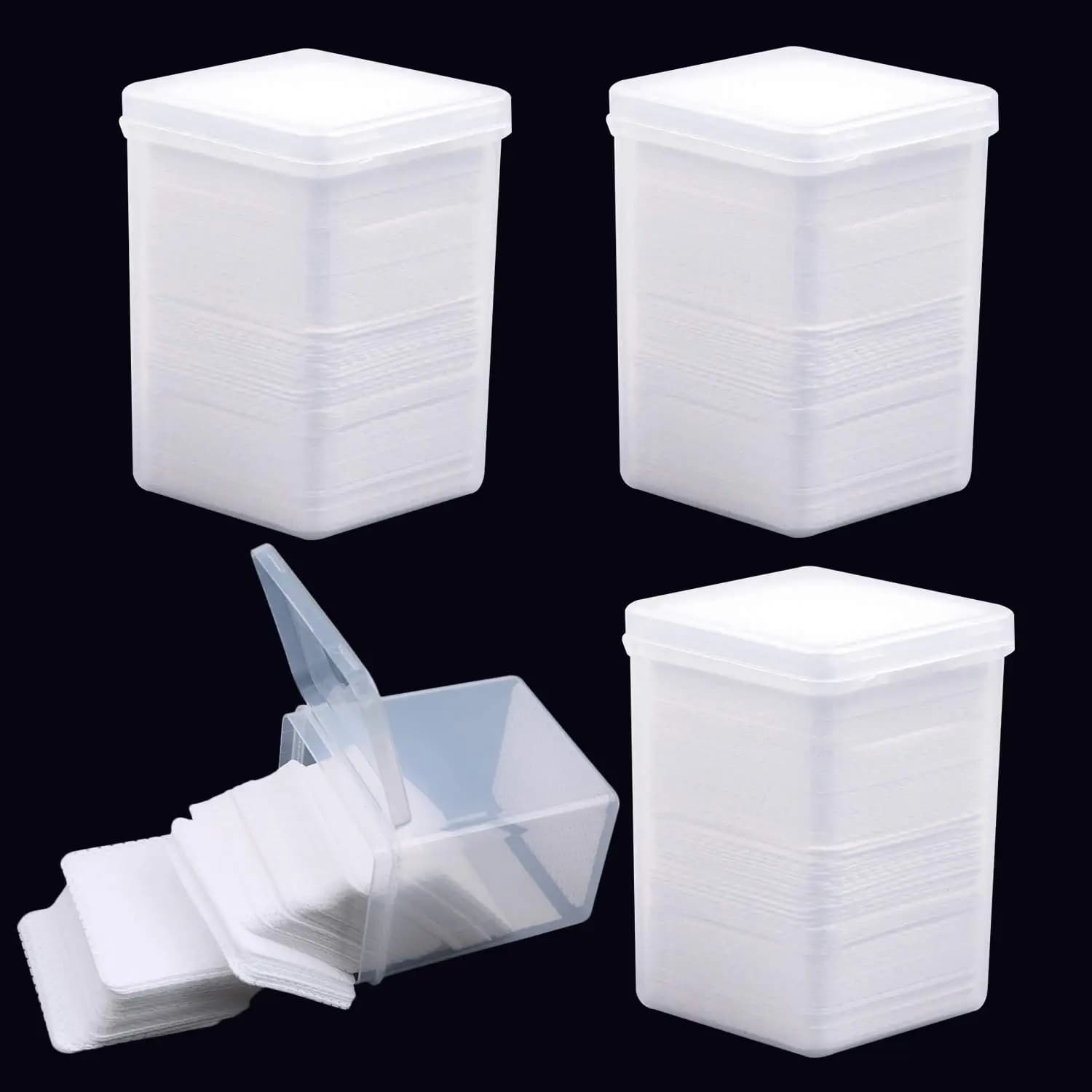 800 Pezzi Salviette Senza Pelucchi per Rimozione Smalto Gel, Salviette per Colla Ciglia, Forniture per Salone Non Tessute