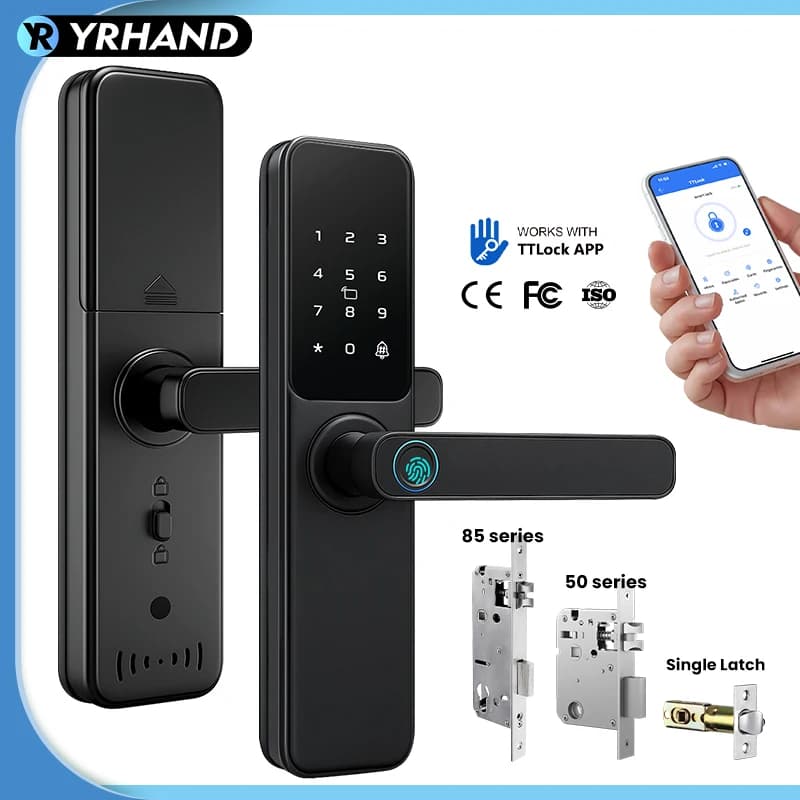 Bluetooth TTLock App Blocco impronte digitali cerradura inteligente Touch Screen Smart Lock Sicurezza Serratura elettronica digitale per la casa