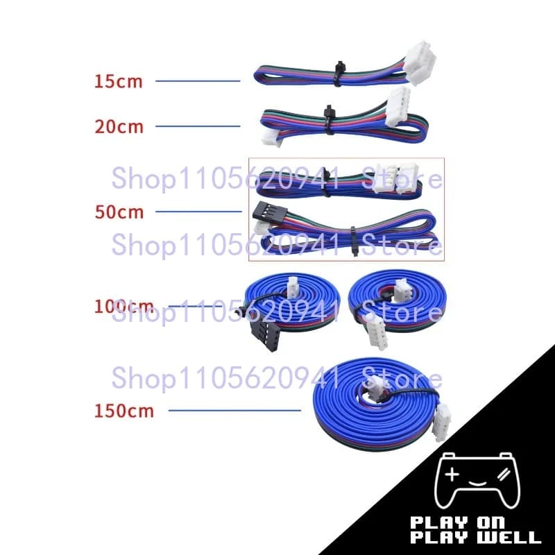 KKK 1Pcs Stepper Motor Cable Wire XH2.54 4pin Dupont to 6pin Terminal Line For 3D Printer