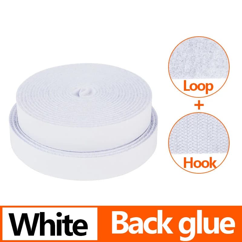 Nastro adesivo magico da 20mm adesivo biadesivo Extra forte autoadesivo con adesivo Pad soffice chiusura a strappo bianco