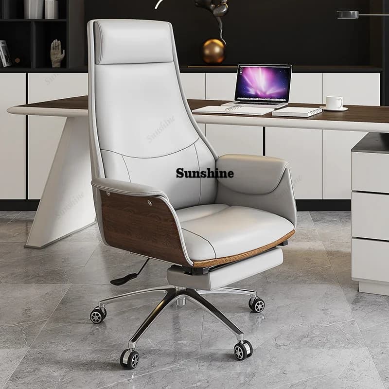 Sedia da Ufficio Nordica con Braccioli, Design Moderno ed Elegante, Sedia da Gaming Reclinabile, Poltrona Girevole di Design YY