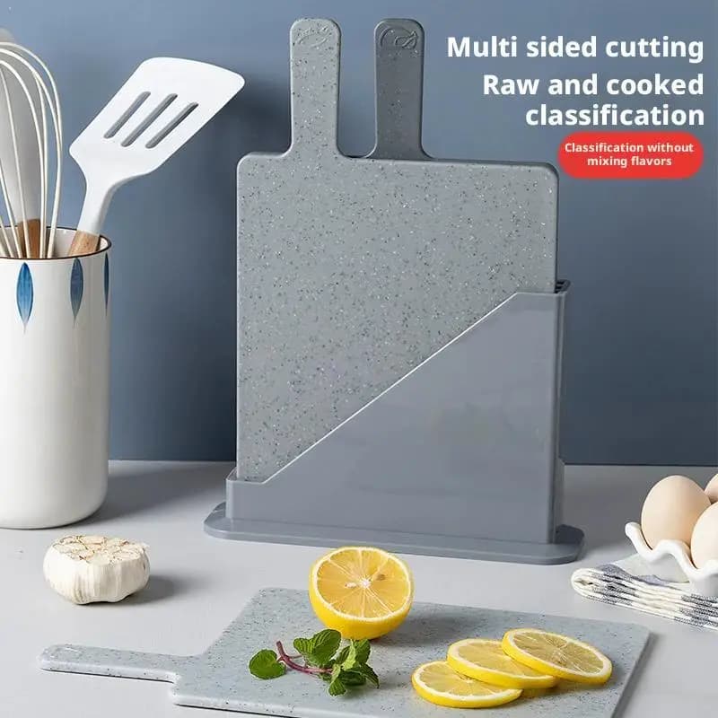 4 pcs cutter for domestic use two-sided plastic cutter thickened fruit anti-slip food supplies for home