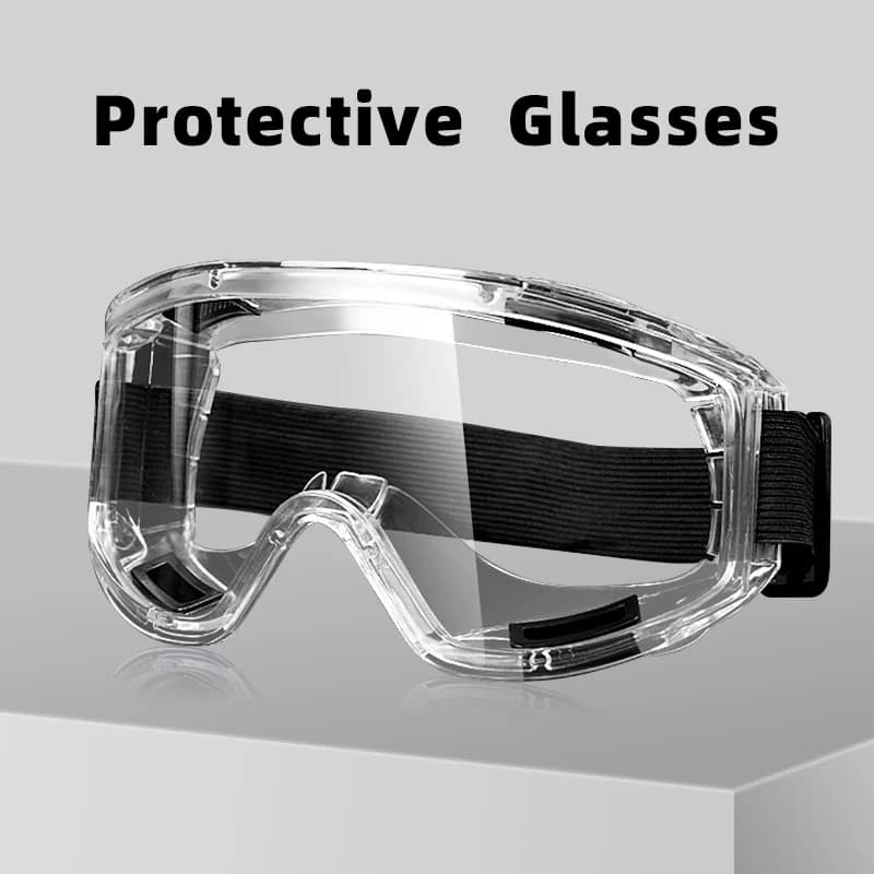 Anti Fog Safety Glasses Anti-splash Dust Sand Goggles Riding Skiing Sports Glasses Clear Adjustable
